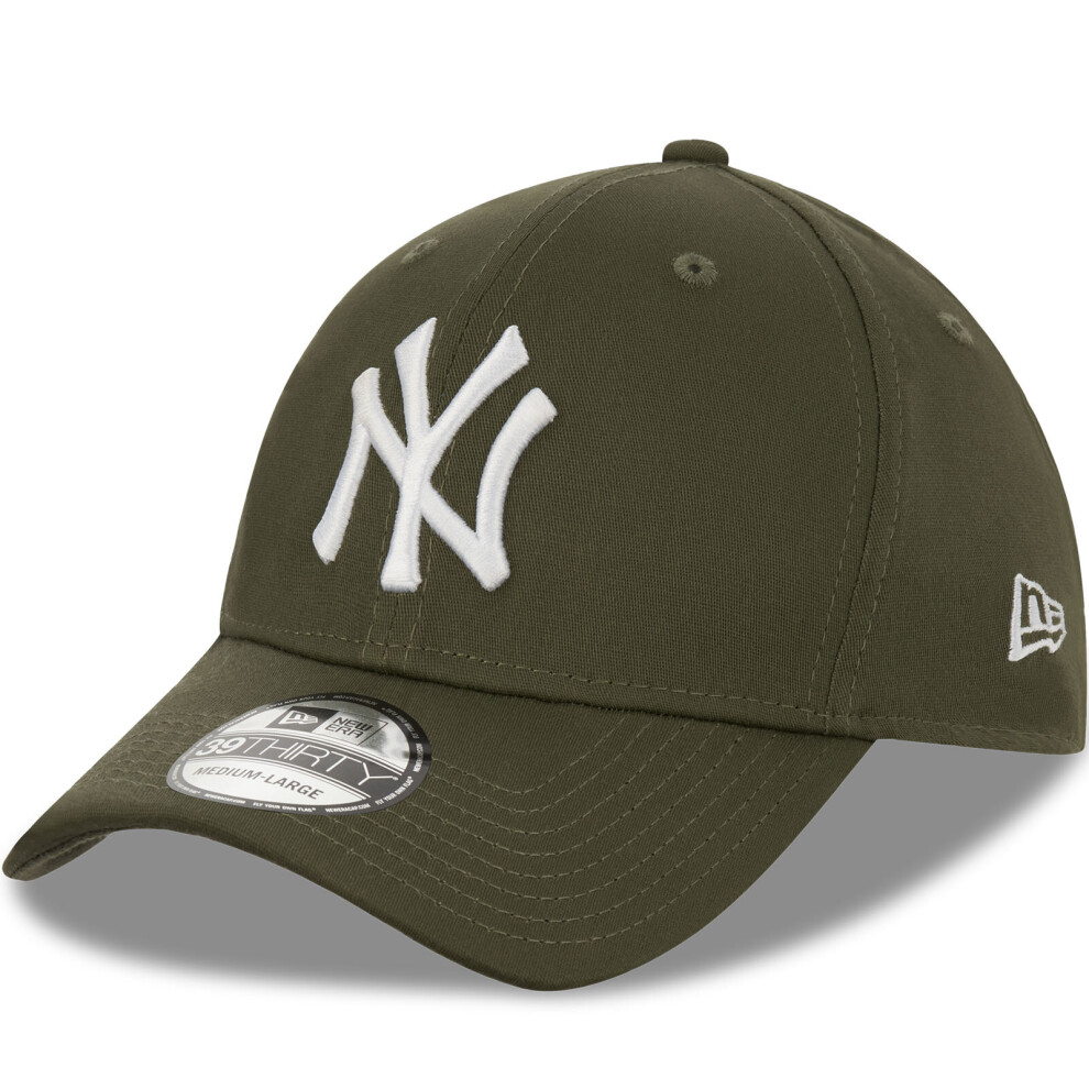 (LXL, Khaki) New Era Mens New York Yankees 39THIRTY MLB Adjustable Baseball Cap Hat - Khaki