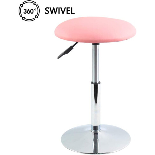 Pink Elegant 360 Rotating Adjustable Height Kitchen Pub Bar Stools UK 2
