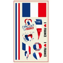 (France) World Cup Temporary Tattoo's - 32 Countries - 2 Pack