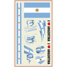 (Argentina) World Cup Temporary Tattoo's - 32 Countries - 2 Pack
