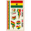 (Ghana) World Cup Temporary Tattoo's - 32 Countries - 2 Pack 1