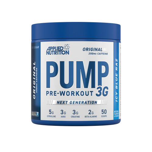 Applied Nutrition Pump 3G Pre Workout 375g - (Icy Blue Raz)