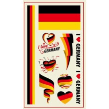 (Germany) World Cup Temporary Tattoo's - 32 Countries - 2 Pack