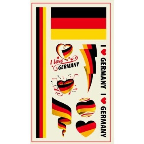 (Germany) World Cup Temporary Tattoo's - 32 Countries - 2 Pack