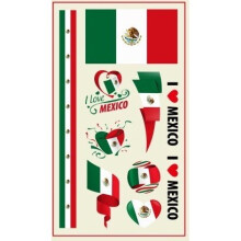 (Mexico) World Cup Temporary Tattoo's - 32 Countries - 2 Pack
