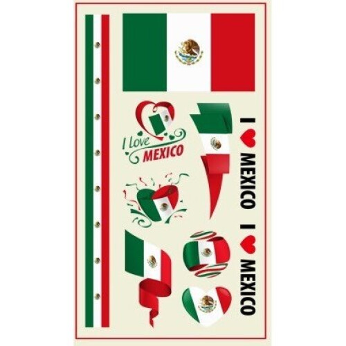 (Mexico) World Cup Temporary Tattoo's - 32 Countries - 2 Pack