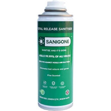 Sanigone TOTAL RELEASE Room Fogger - Disinfectant Sanitising 200ml Spray Can | Eliminate 99.99% of Viruses & Bacteria | Effective against Mould, Bad