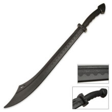 PLAYWELL BLACK POLYPROPYLENE KUNG FU BROADSWORD 33"