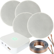 80W Mini WiFi Stereo Amplifier & 4x 70W 5.25 Inch Slim Ceiling Speaker System