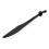 PLAYWELL BLACK POLYPROPYLENE KUNG FU BROADSWORD - 37"- TT 3