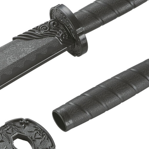 PLAYWELL BLACK POLYPROPYLENE KUNG FU DRAGON BROADSWORD: DRAGON 1
