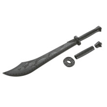 PLAYWELL BLACK POLYPROPYLENE KUNG FU DRAGON BROADSWORD: DRAGON