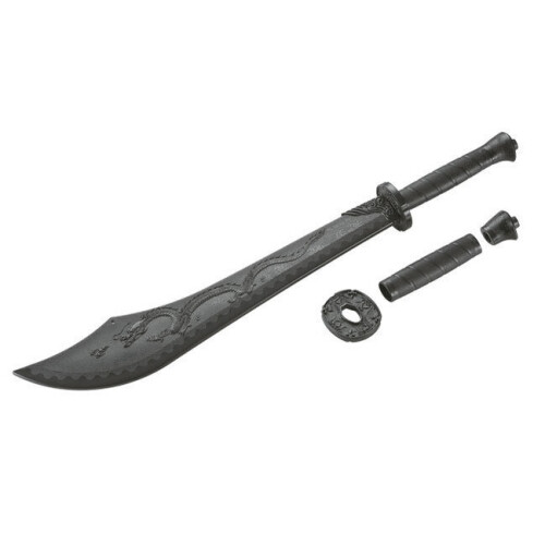 PLAYWELL BLACK POLYPROPYLENE KUNG FU DRAGON BROADSWORD: DRAGON