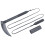 Playwell Black Polypropylene Kusarigama with Cord (33cm) - Plastic Training Version, Unbreakable & Cut-Resistant 1