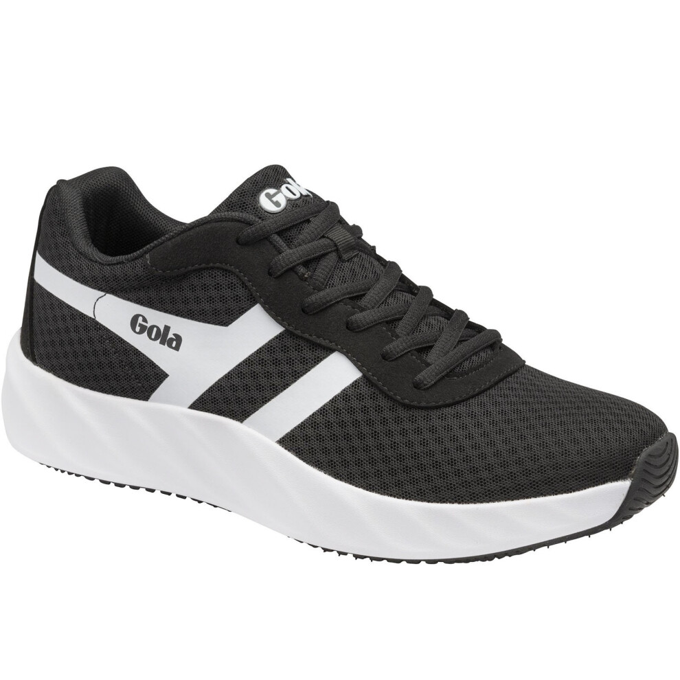 (10 UK, White) Gola Performance Mens Draken Mesh Running Trainers Sneakers Shoes - White