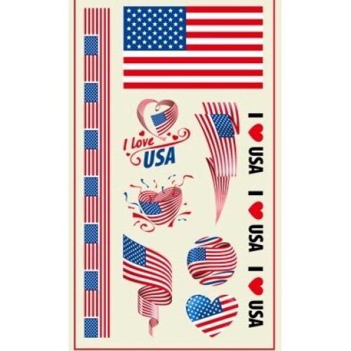 (USA) World Cup Temporary Tattoo's - 32 Countries - 2 Pack