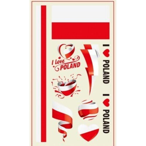 (Poland) World Cup Temporary Tattoo's - 32 Countries - 2 Pack
