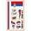 (Serbia) World Cup Temporary Tattoo's - 32 Countries - 2 Pack 1