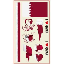 (Qatar) World Cup Temporary Tattoo's - 32 Countries - 2 Pack