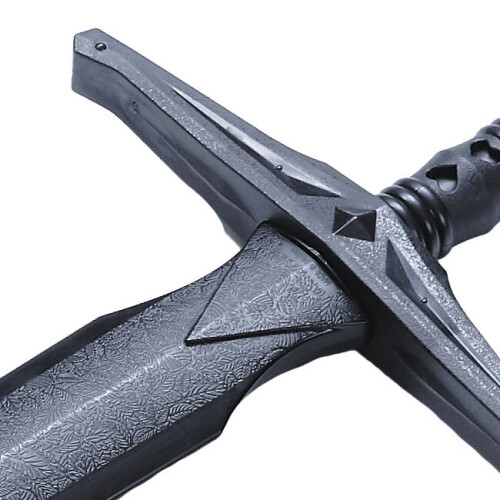PLAYWELL BLACK POLYPROPYLENE KING ARTHUR' EXCALIBUR LONG SWORD V1- 45.7" 2