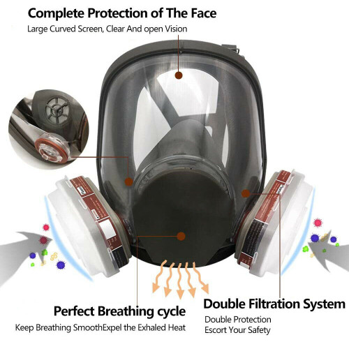 6800 Full Face Gas Mask Respirator Paint Spray Protective Facepiece 2