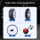 Electric Air Compressor Inflator Tire Pump Bicycle Bike Rechargeable 3