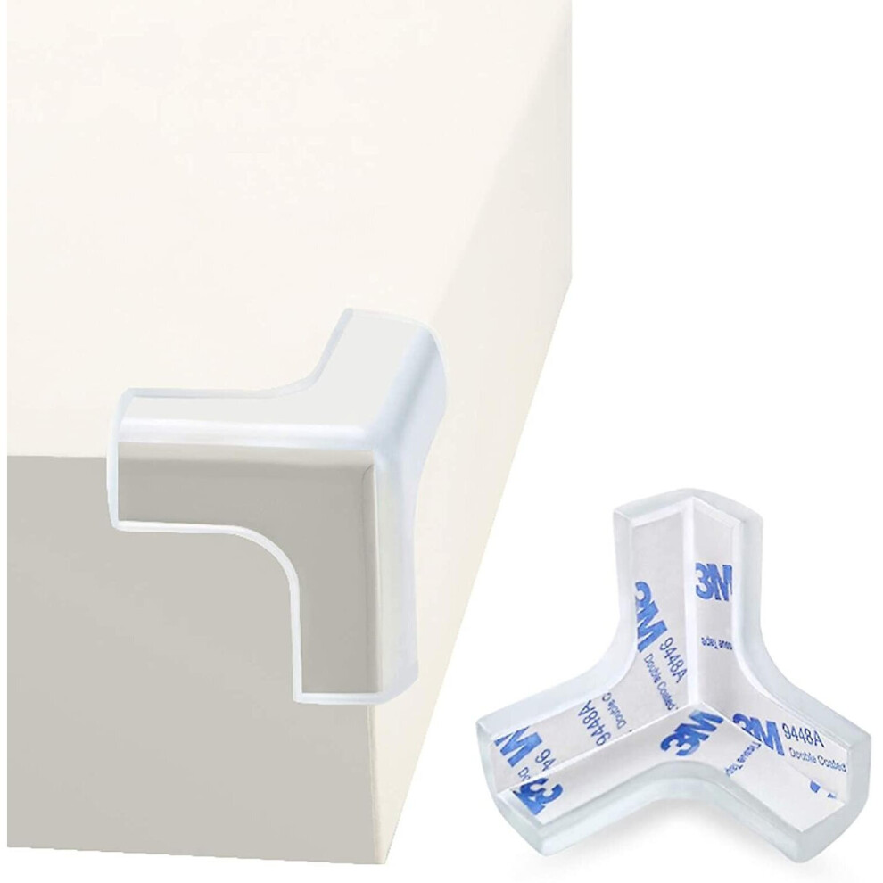 (Transparent) 12 Pack Baby Proof Corners Transparent Anti-collision Angle Table Desk Protector
