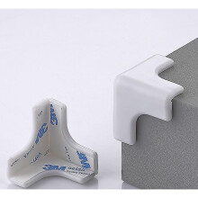 (White) 12 Pack Baby Proof Corners Transparent Anti-collision Angle Table Desk Protector