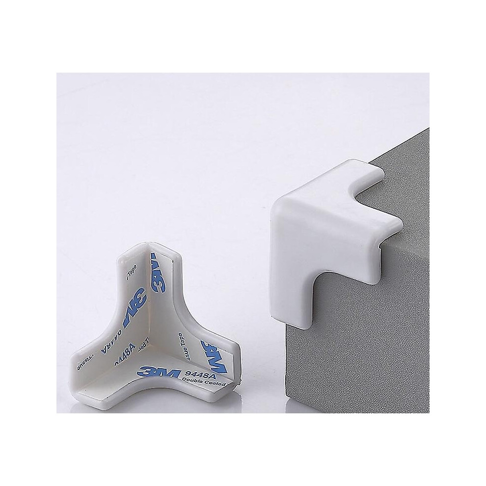 (White) 12 Pack Baby Proof Corners Transparent Anti-collision Angle Table Desk Protector