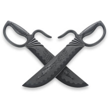PLAYWELL BLACK POLYPROPYLENE PHOENIX WING CHUN KNIVES