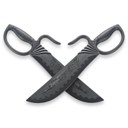 PLAYWELL BLACK POLYPROPYLENE PHOENIX WING CHUN KNIVES