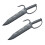 PLAYWELL BLACK POLYPROPYLENE SHAOLIN WING CHUN KNIVES 1