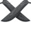 PLAYWELL BLACK POLYPROPYLENE PHOENIX WING CHUN KNIVES 4