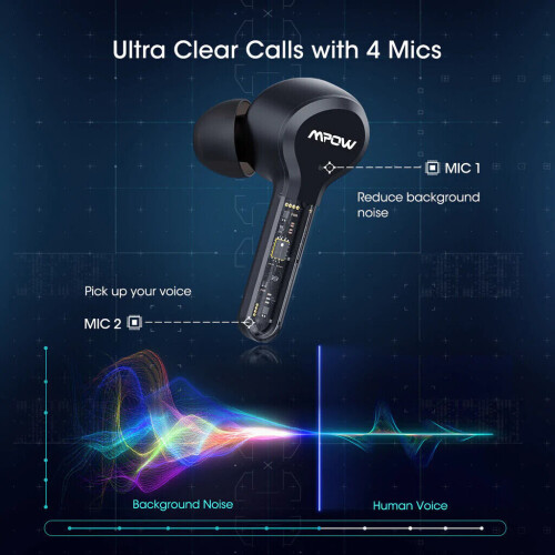 Mpow Mpow M9 True Wireless Earbuds Black 2