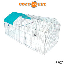 Rabbit Run Cozy Pet Galvanised for Outdoor Use Guinea Pig Playpen Hutch RR07