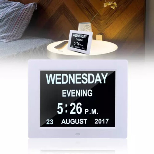 Display Dementia Digital Alarm Clock/Calendar+Medication Reminder 1