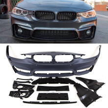 BMW 3 Series F30 F31 M Performance Style Front Bumper Lower & Fog Grilles M3 Look