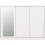 Seconique Nevada 3 Door Sliding Wardrobe White Gloss 5