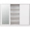 Seconique Nevada 3 Door Sliding Wardrobe White Gloss 6