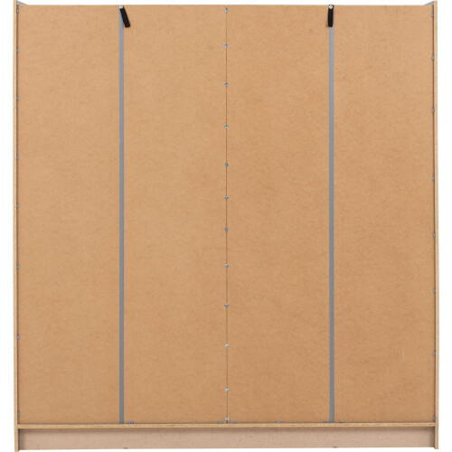 Seconique Nevada 2 Door Sliding Wardrobe Grey Gloss 1