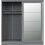 Seconique Nevada 2 Door Sliding Wardrobe Grey Gloss 3