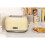 Rangemaster Rangemaster RMCL2S201CM Classic Cream 1kW 2 Slice Toaster with Defrost, Cancel & Reheat Functions, Removable Crumb Tray & 6 Power Levels with 2 Y 4