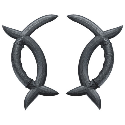 PLAYWELL BLACK POLYPROPYLENE WUSHU MERIDIAN AXE COUPLE