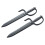 PLAYWELL BLACK POLYPROPYLENE TWIN WING CHUN KNIVES - CH167 1
