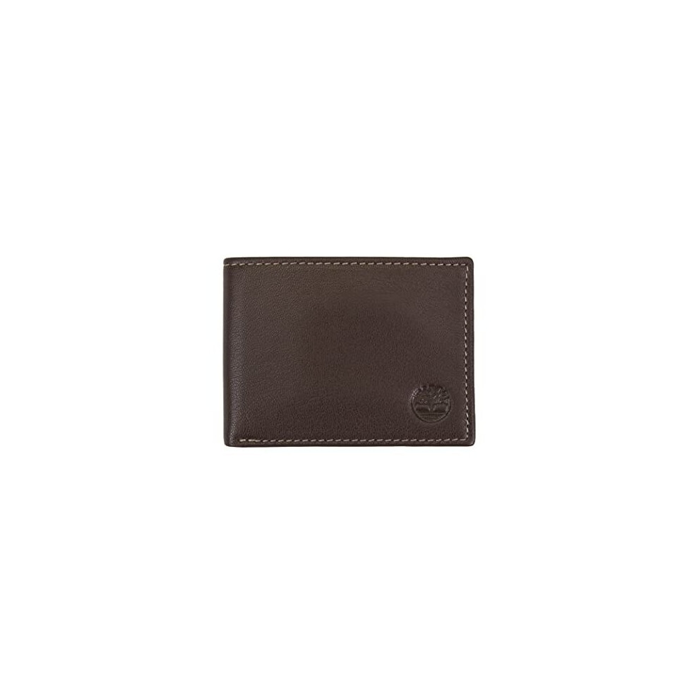 Timberland Men's Blix Slimfold Wallet Billfold, Brown, One Size