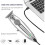 Kemei KM-1949 Ολομεταλλικό ασύρματο ηλεκτρικό ψαλίδι μαλλιών κουρέα κουρέα κουρέα 5