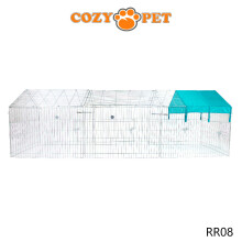 Rabbit Run Cozy Pet Galvanised for Outdoor Use Guinea Pig Playpen Hutch RR08