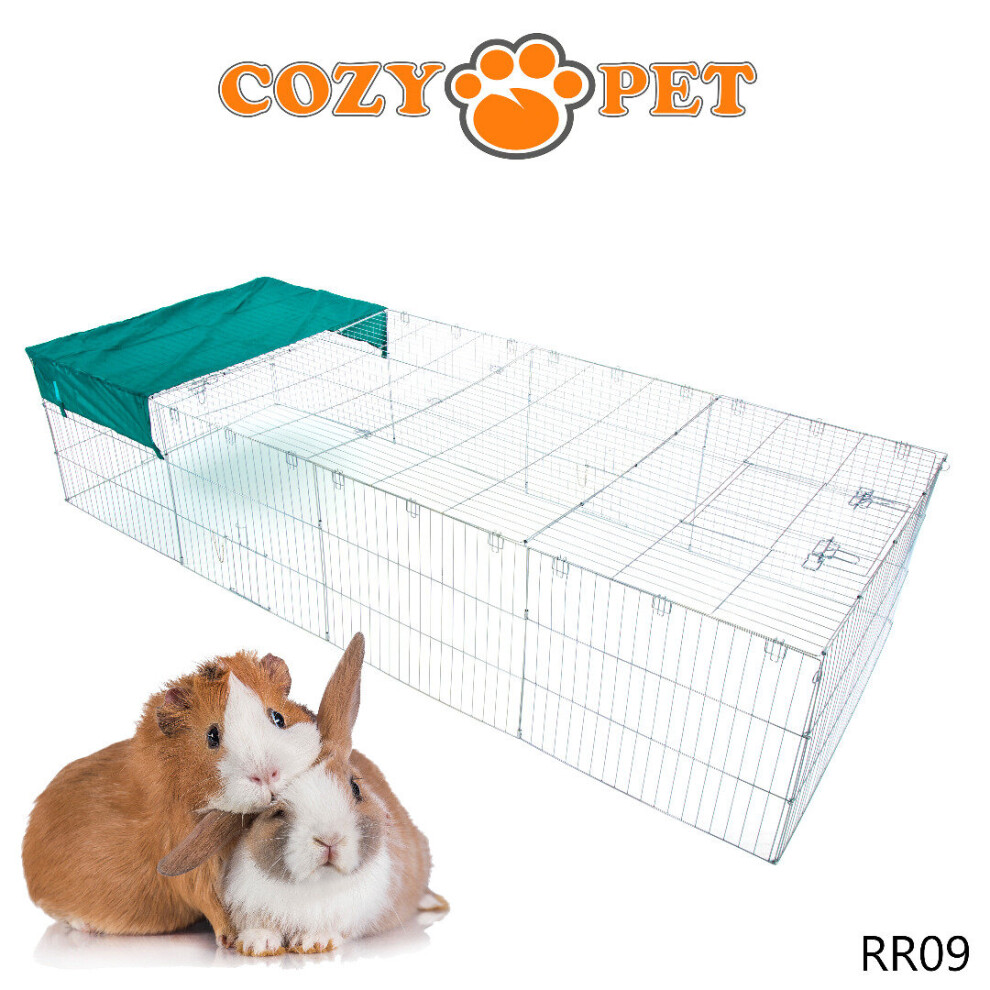 Rabbit Run Cozy Pet Galvanised for Outdoor Use Guinea Pig Playpen Hutch RR09