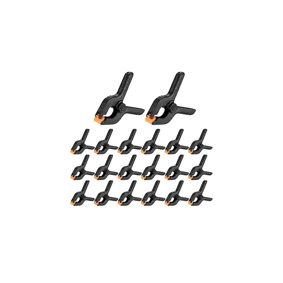 20 Pcs Spring Clamps, 2 Inch Heavy Duty Nylon Spring Clips, Plastic Grip Spring Clips Clamps, Woodworking Tension Clamps For Diy Projects, Photo 799513745736