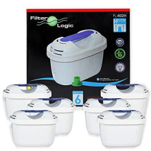 FilterLogic FL402 Universal 6pk Compatible Water Filters fits Brita Maxtra+